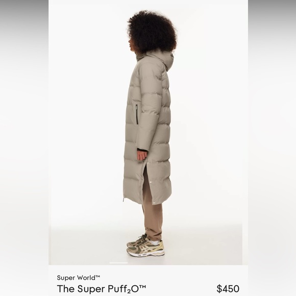 NWT modern taupe long Superpuff - Picture 3 of 8